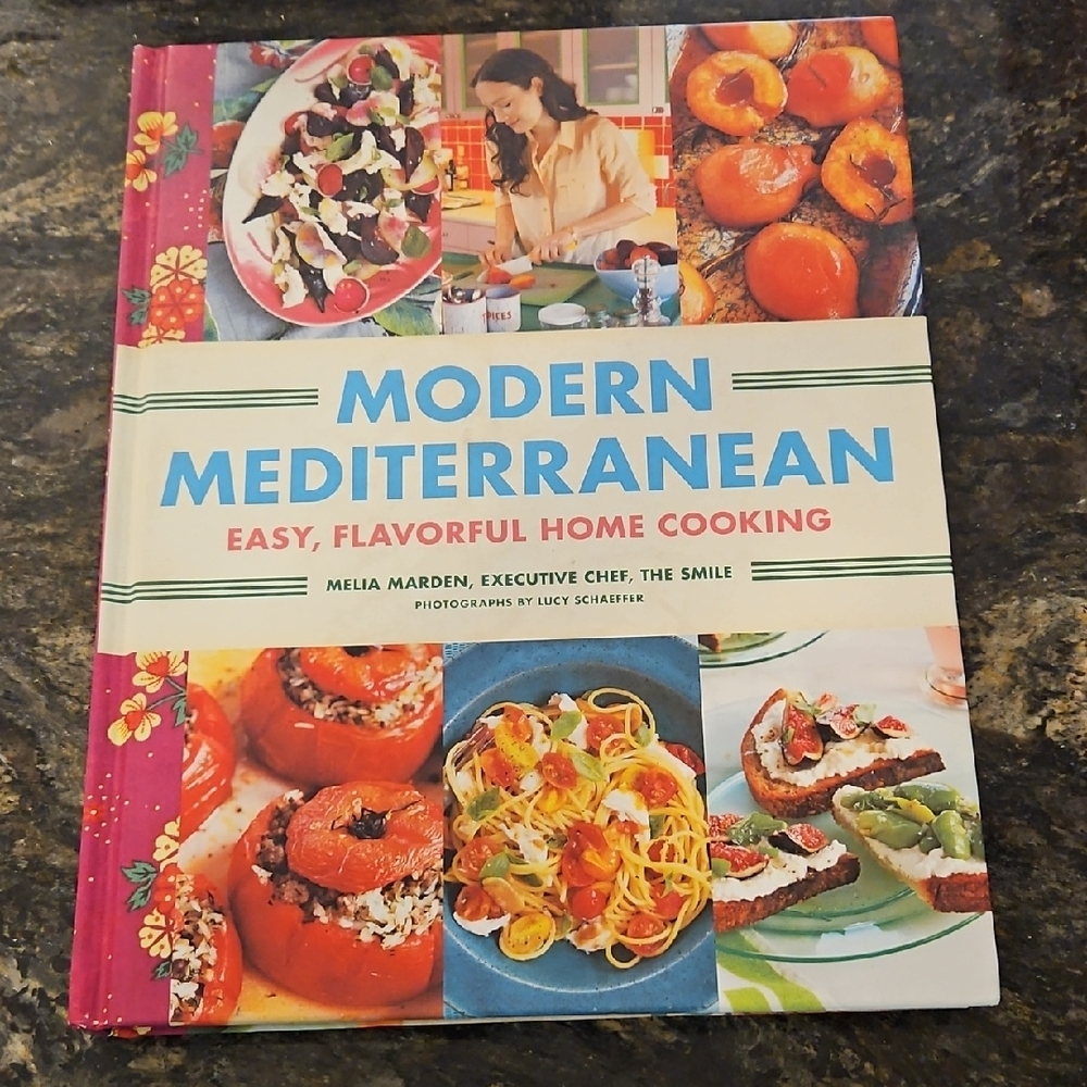 Modern Mediterranean Cookbook by Melia Marden - Colorful Cover